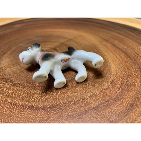 Vintage Japan Porcelain Dog Figurine Hand-Painted 2.5" Tall Collectible Decor Pi - Picture 4 of 8